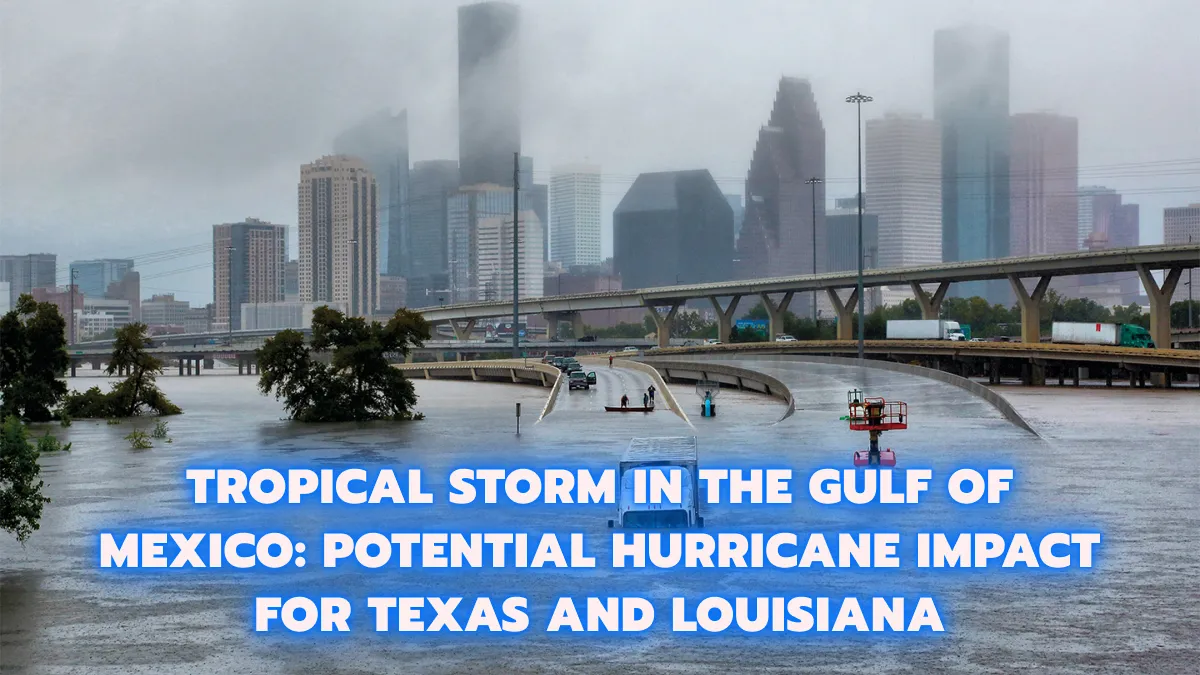 Tropical Storm in the Gulf of Mexico_ Potential Hurricane Impact for Texas and Louisiana-